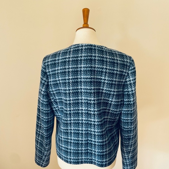 J. Crew Blue Plaid Blazer NWT Lady Day - Picture 3 of 7